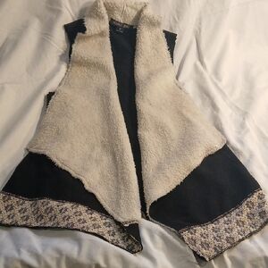 Double Zero Black and Cream Vest